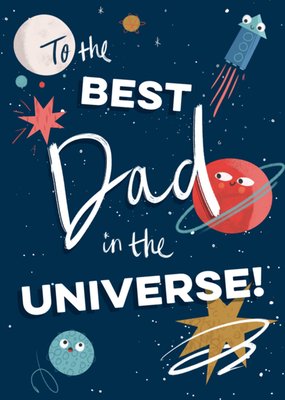 Neil Clark | Verjaardagskaart | Best dad universe