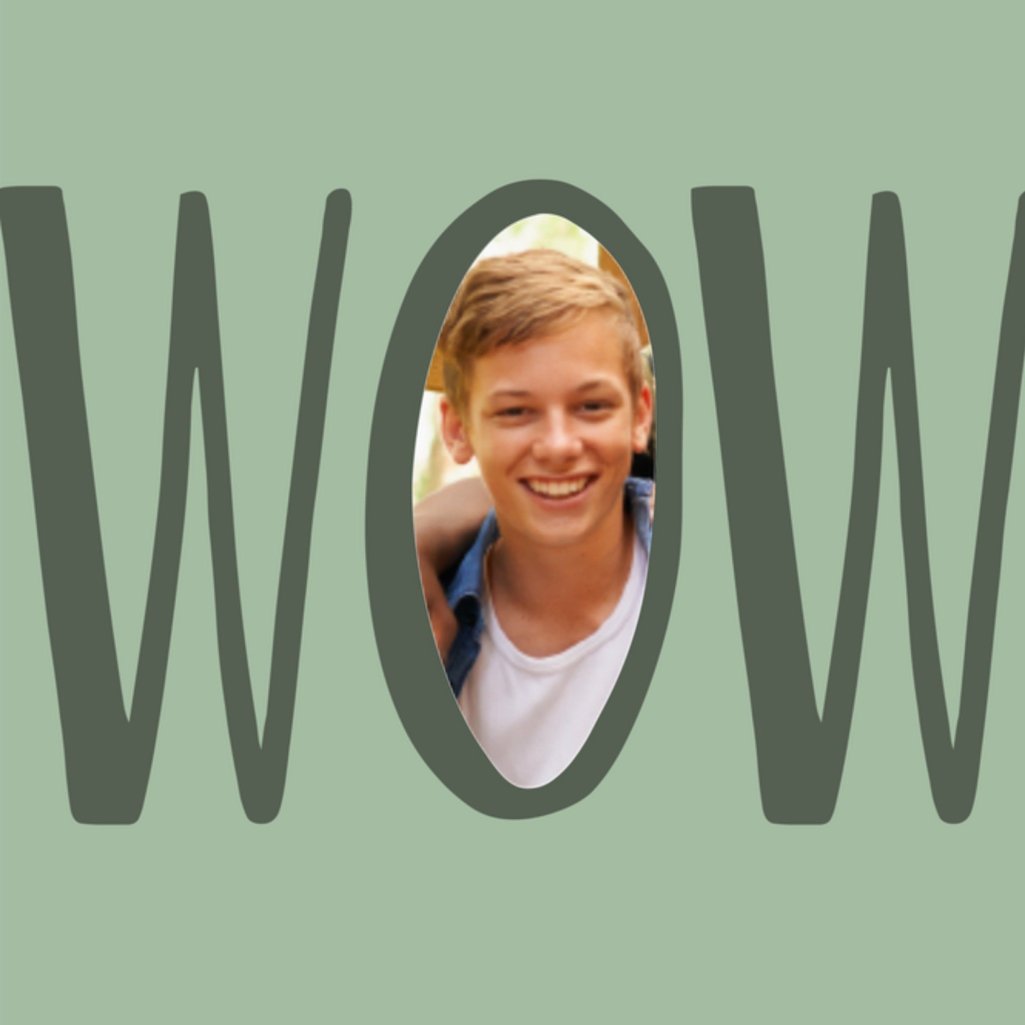 Greetz Geslaagd kaart fotokaart wow Vierkant