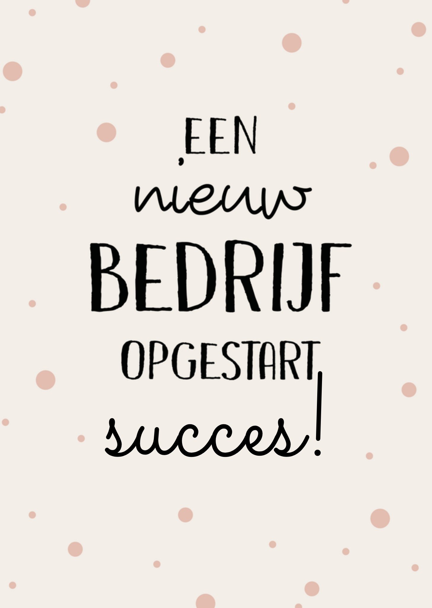 Opening nieuwe zaak Succes! Kaart Greetz
