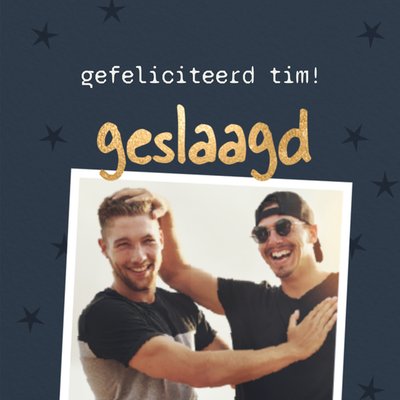 Sterren Foto Upload Geslaagd Kaart