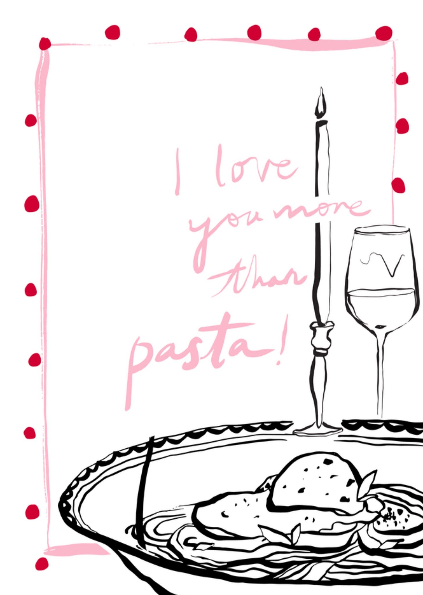 Greetz Valentijnskaart Pasta Standard Card