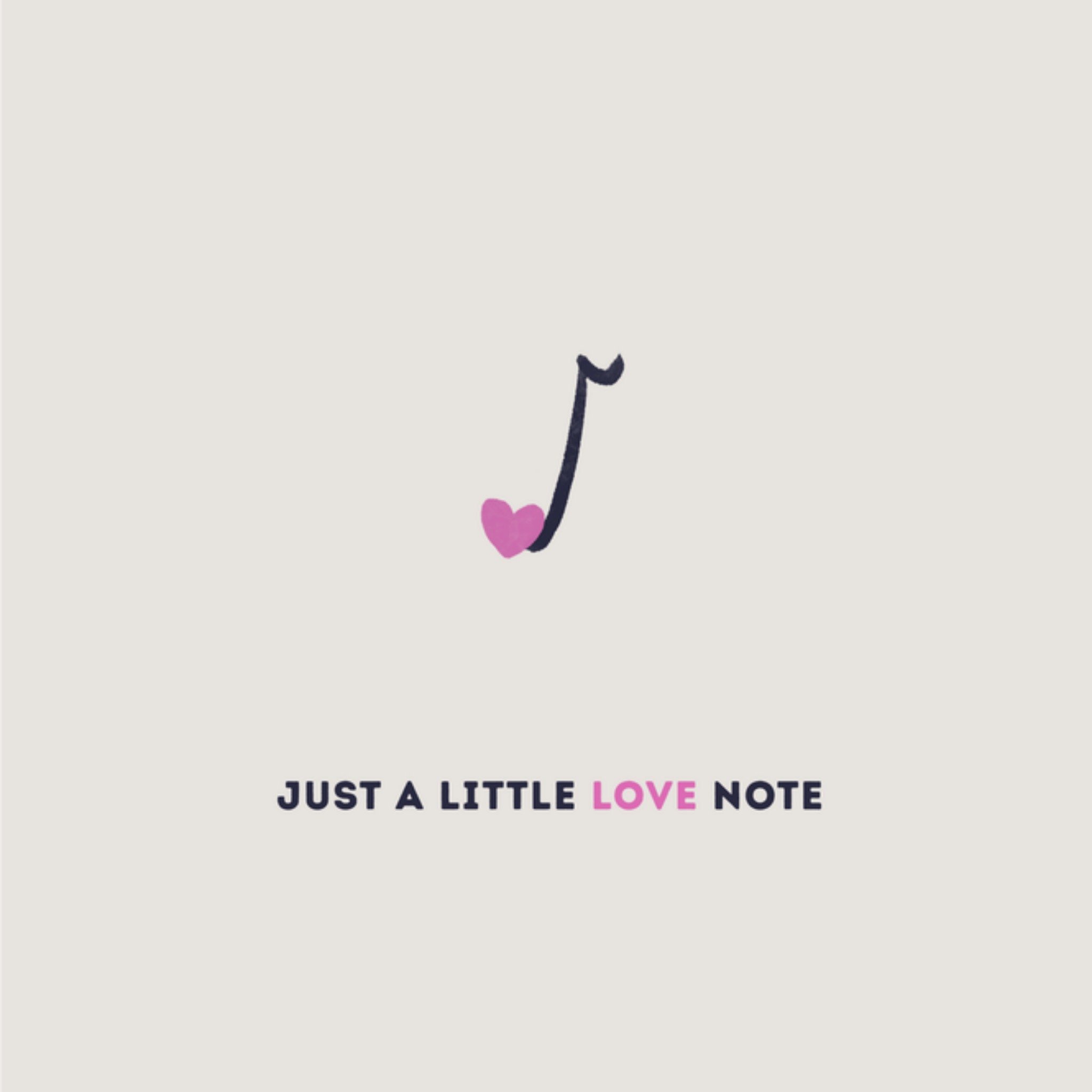 Greetz Valentijnskaart Little Love Note Vierkant