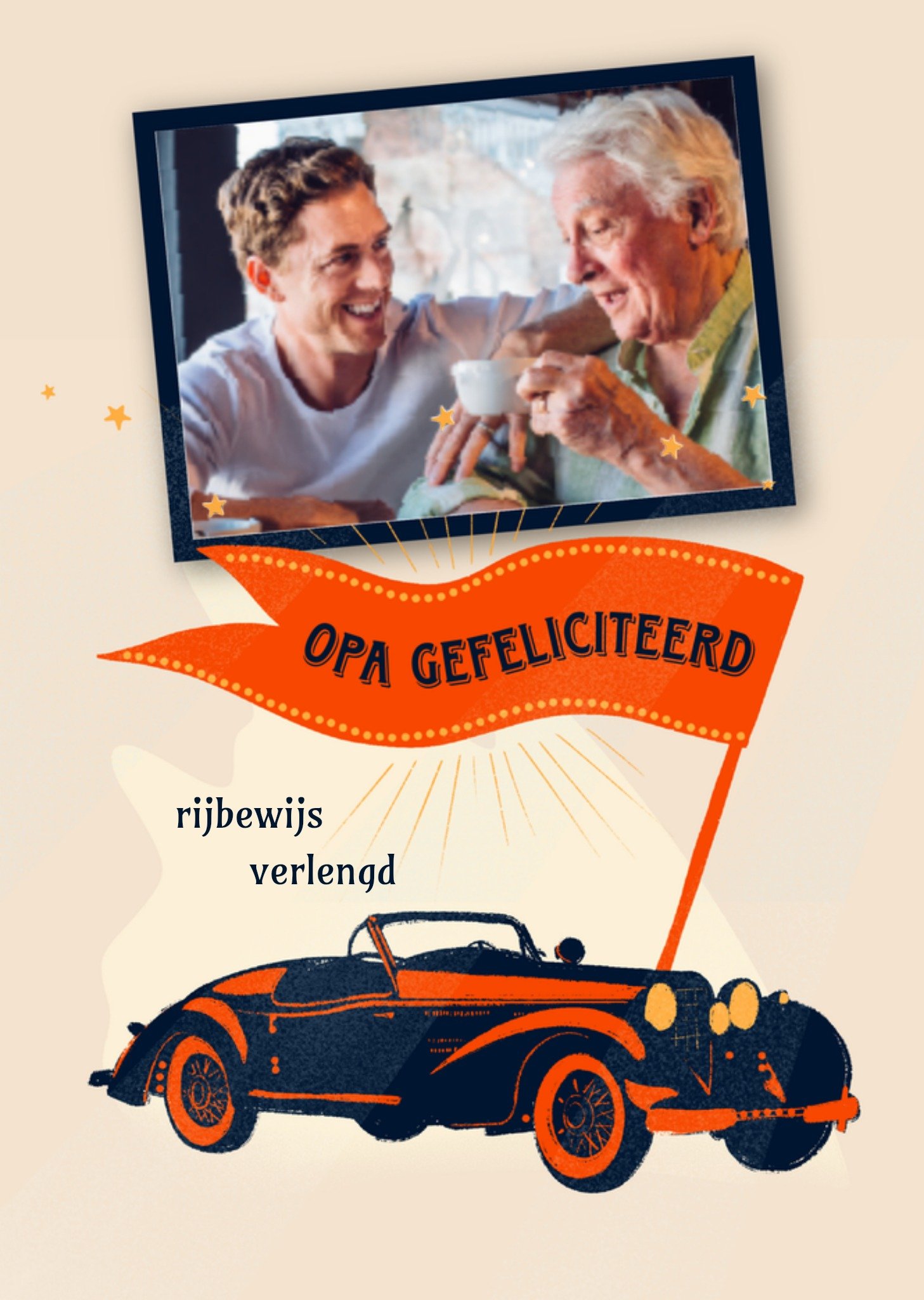 Greetz Geslaagd kaart fotokaart opa Standard Card