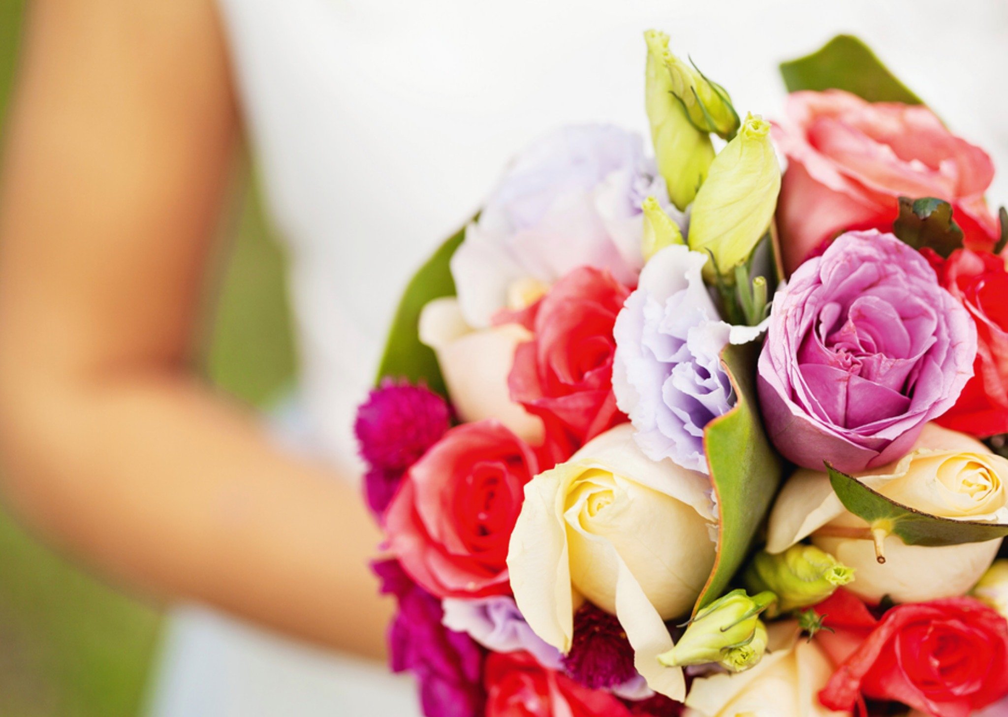 Huwelijkskaart boeket Kaart Paperclip