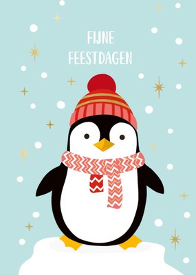 Kerstkaart | TMS | Pinguin