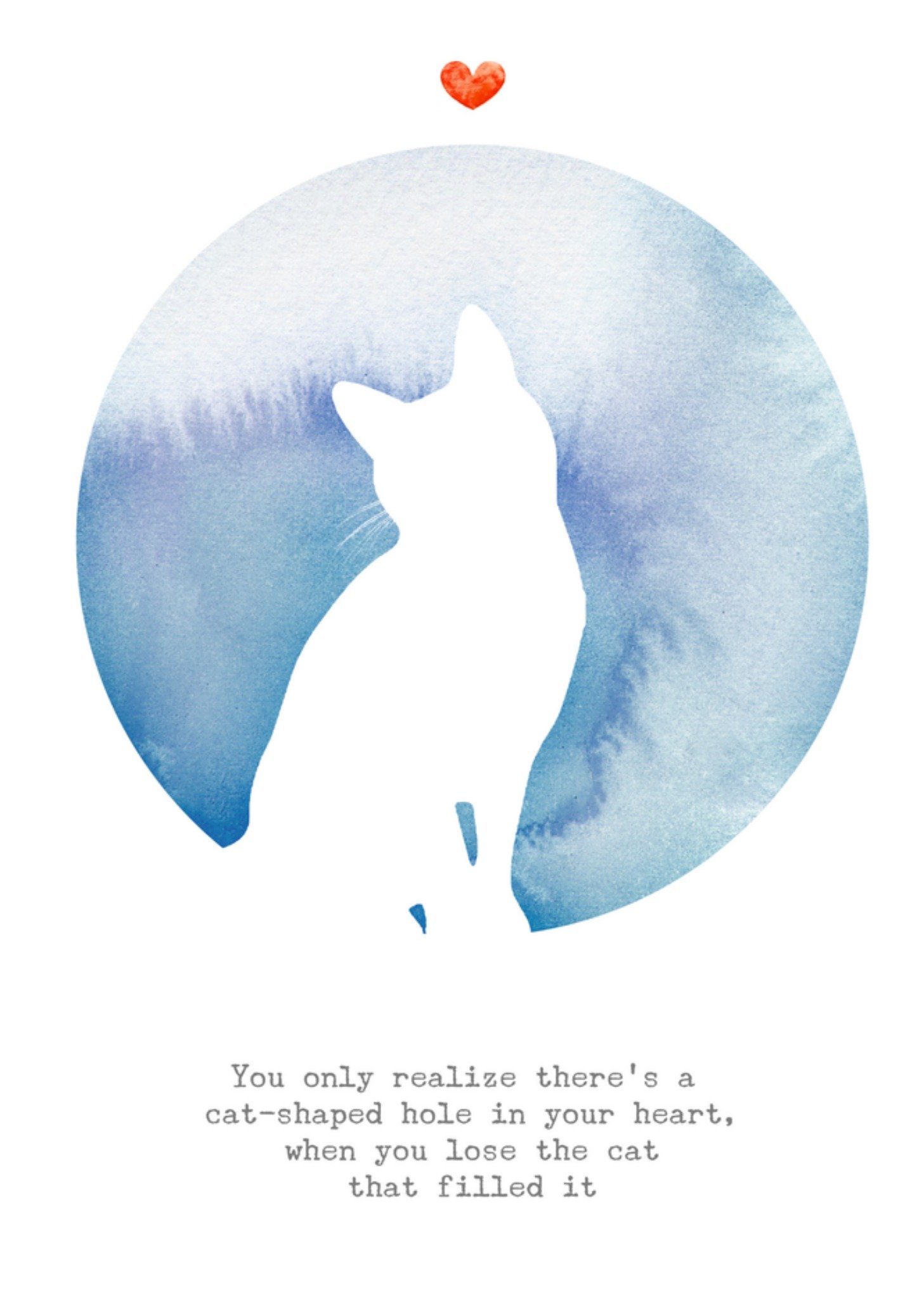 Condoleancekaart Overlijden kat Bright Spot