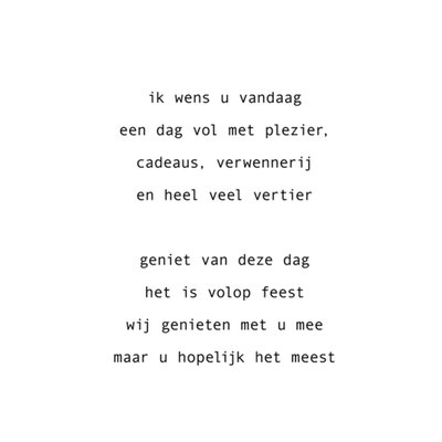 Greetz | Verjaardagskaart | Geniet van deze dag | Gedicht kaart