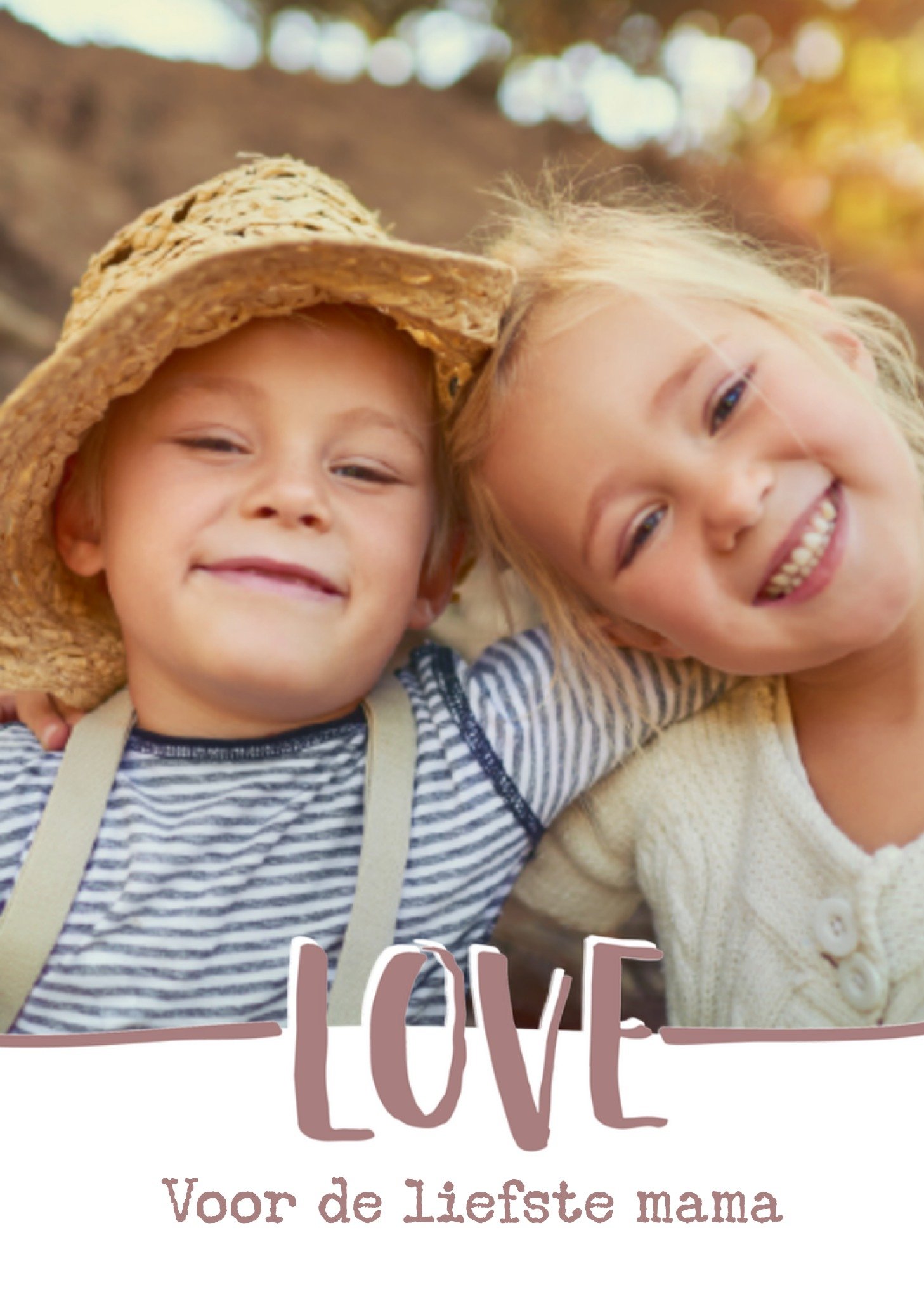Greetz Moederdagkaart fotokaart liefste mama Standard Card