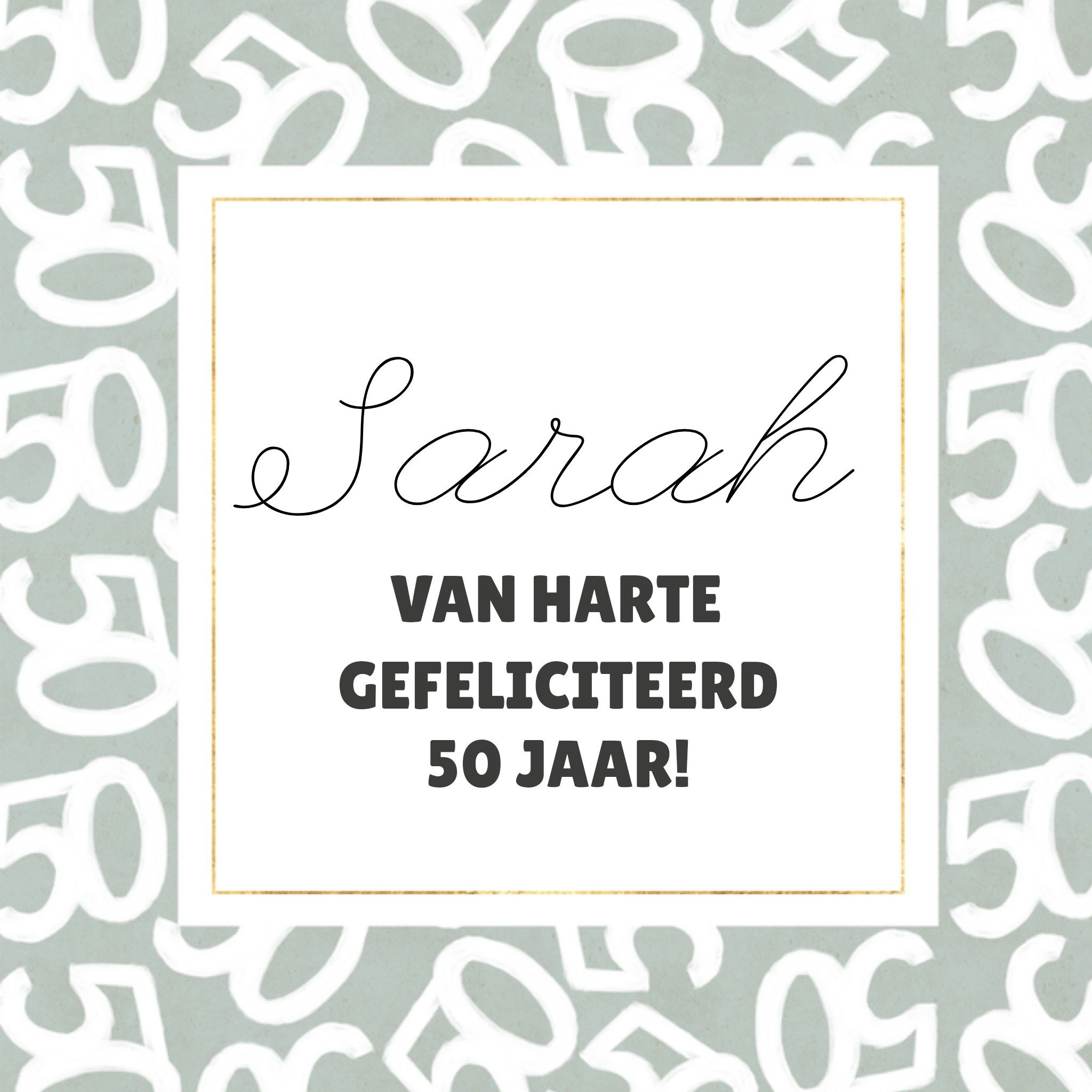 Greetz Verjaardagskaart Sarah Vierkant