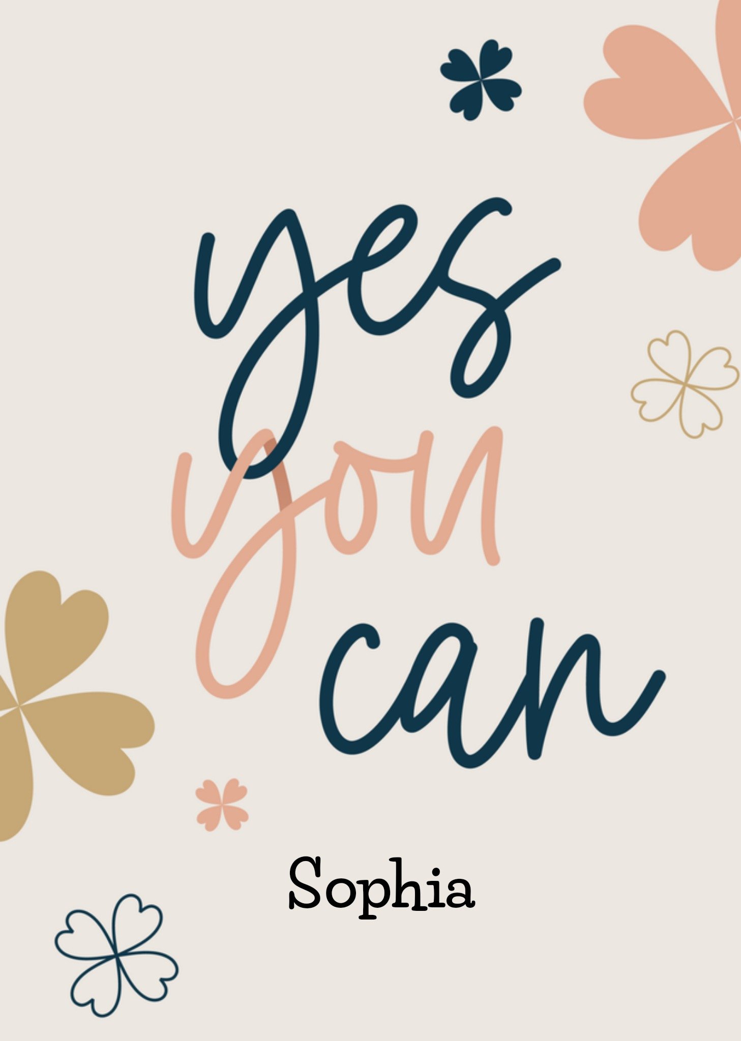 Succes kaart bloemen dochter Kaart Papercute