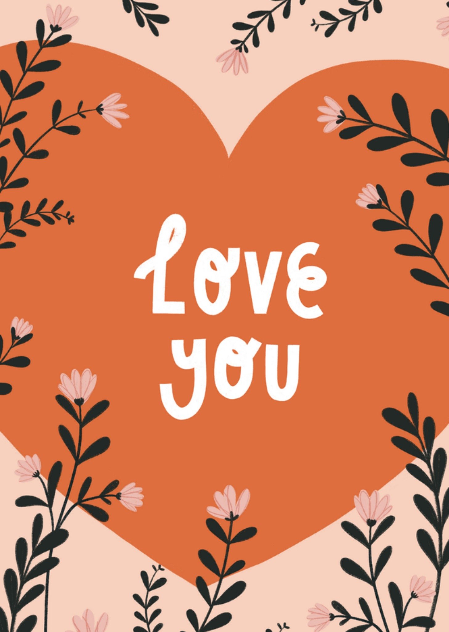 Moederdagkaart love you hart Kaart Greetz