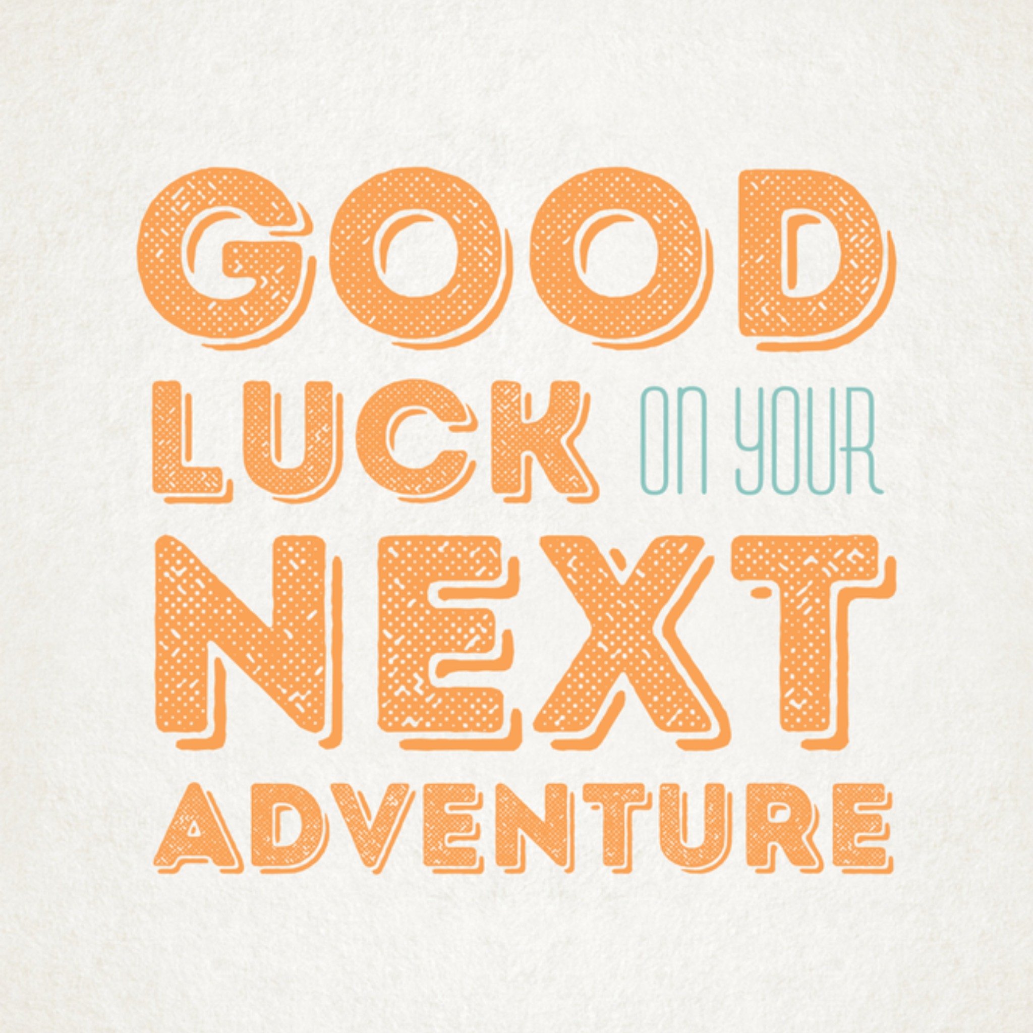 Greetz Nieuwe baan next adventure Vierkant