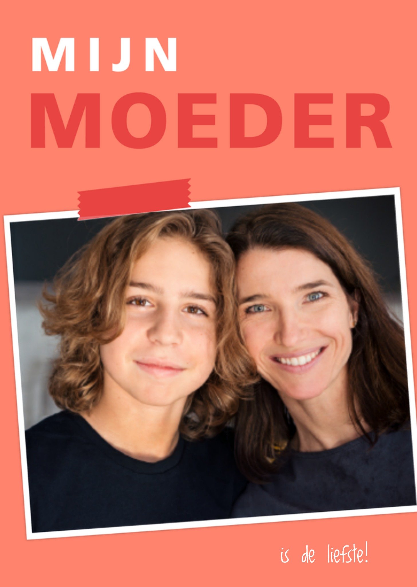 Moederdagkaart foto de liefste Kaart Greetz