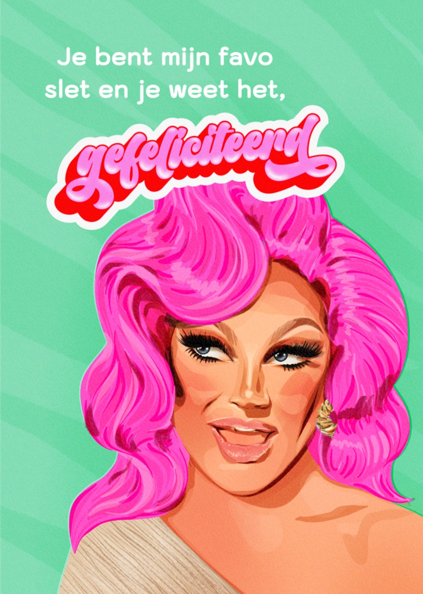 Greetz Verjaardagskaart Kaart Fred van Leer