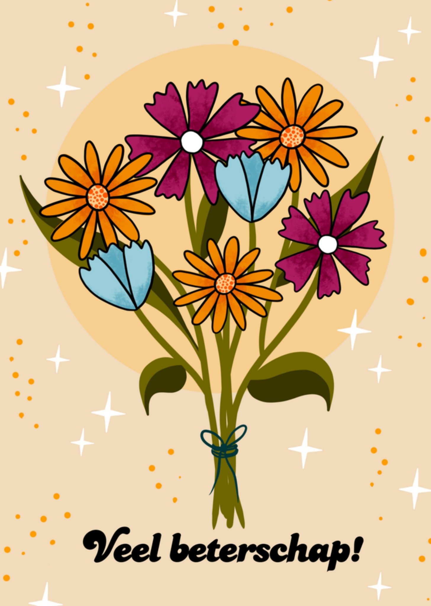 Greetz Beterschapskaart Bosje bloemen Standard Card