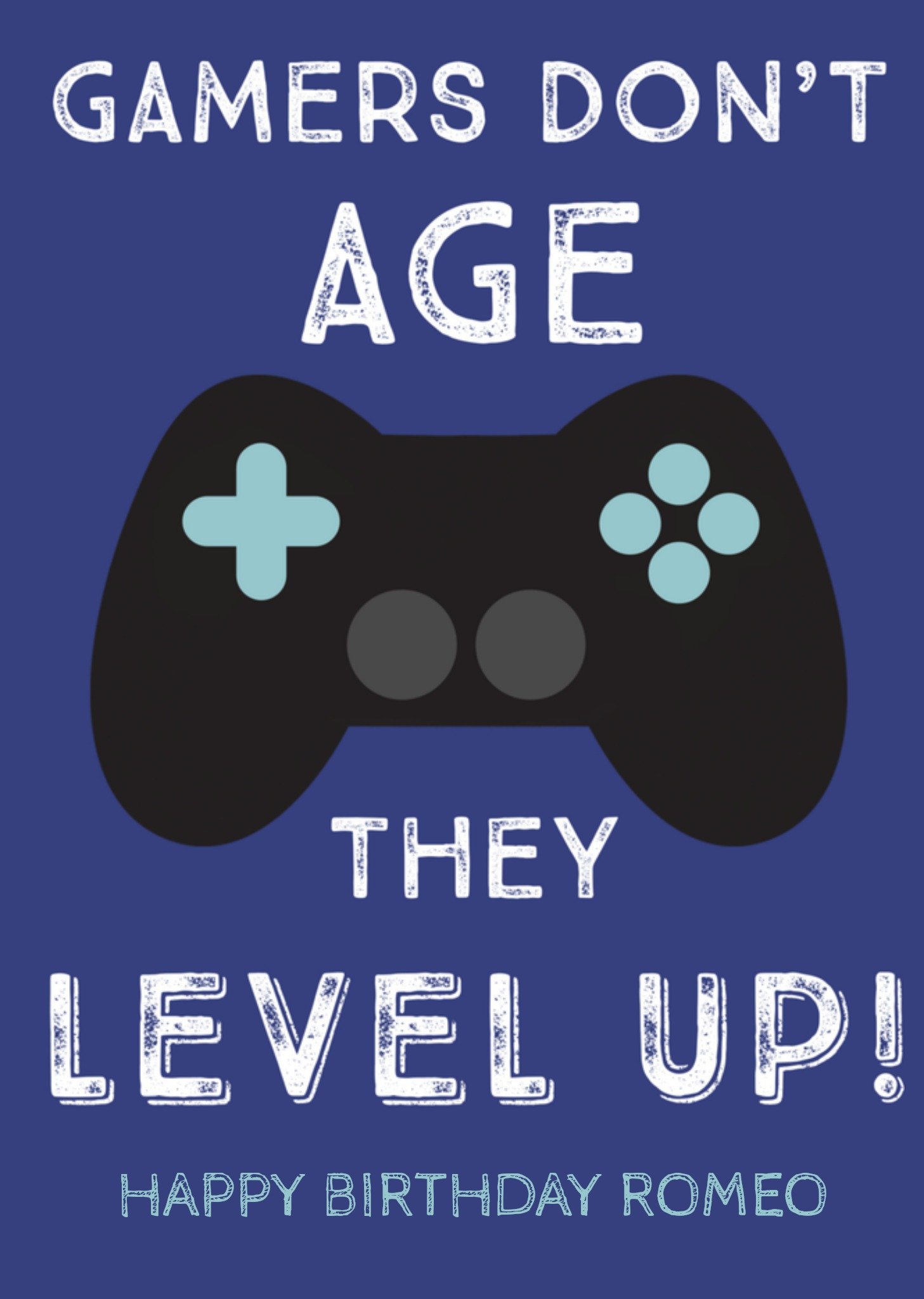 Verjaardagskaart gamen met naam Kaart Greetz