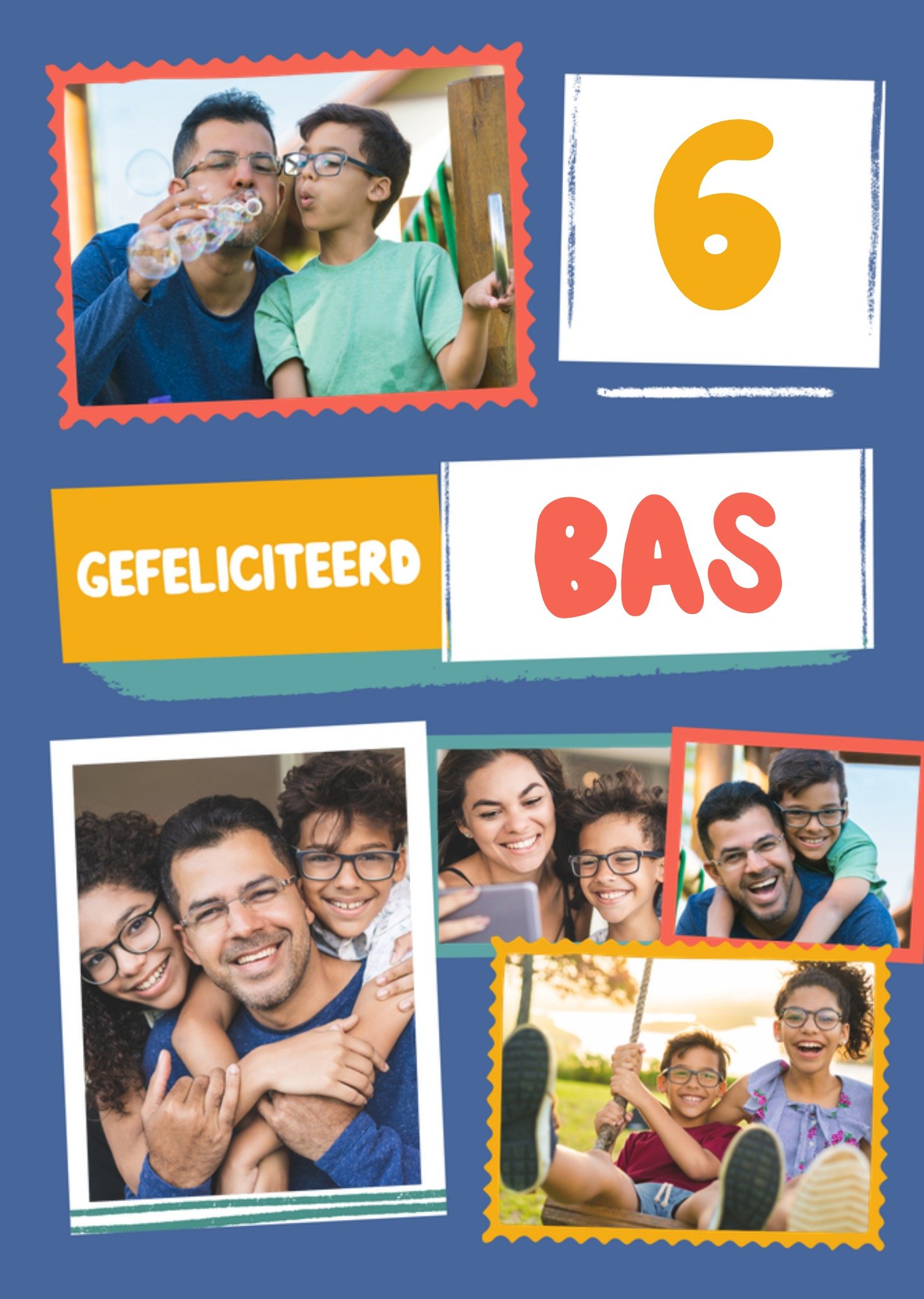 Greetz Verjaardagskaart fotocollage Standard Card