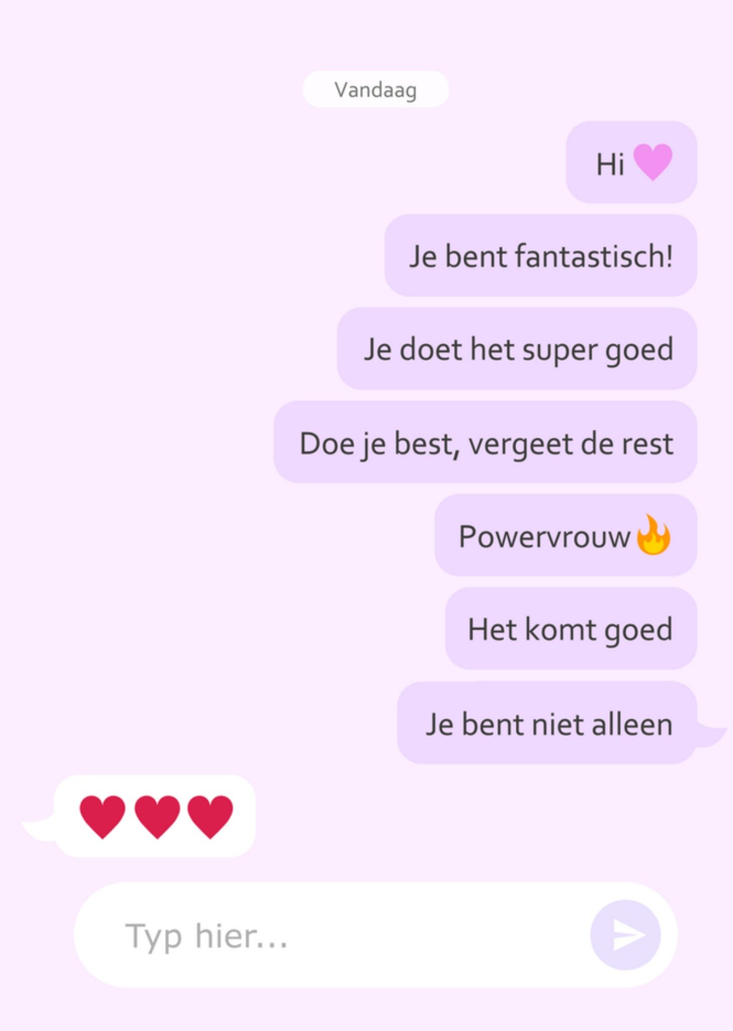 Denken aan kaart text message Greetz