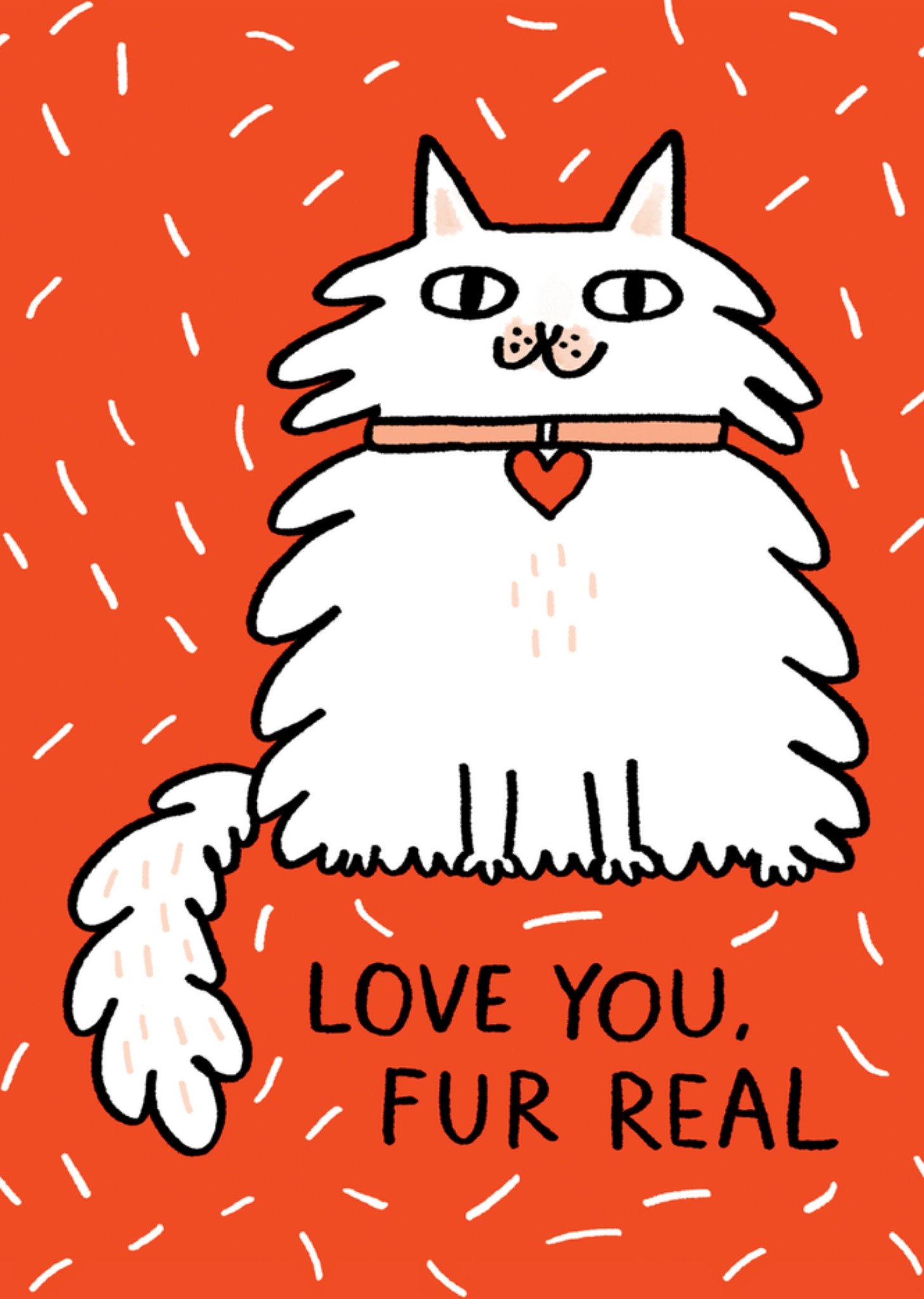 Valentijnskaart Love you fur real Kaart Ohh Deer