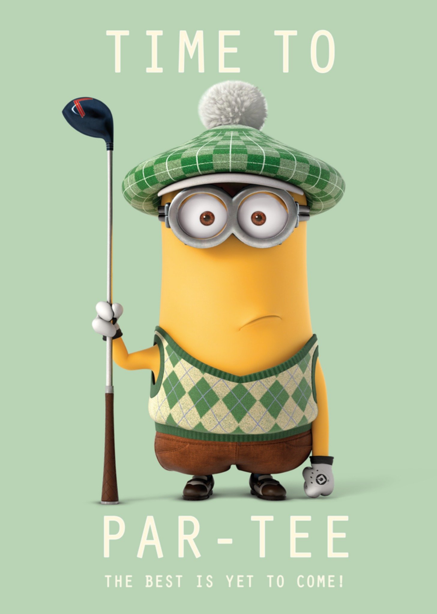 Minions Verjaardagskaart Golf Par-tee Kaart Despicable Me