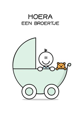 YH Tekent | Geboortekaart | Broertje