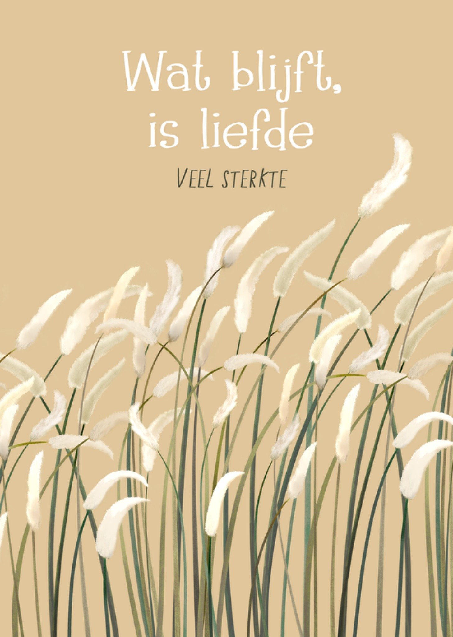 Patricia Hooning Denken aan kaart Wat blijft is liefde veel sterkte Kaart Fishuals