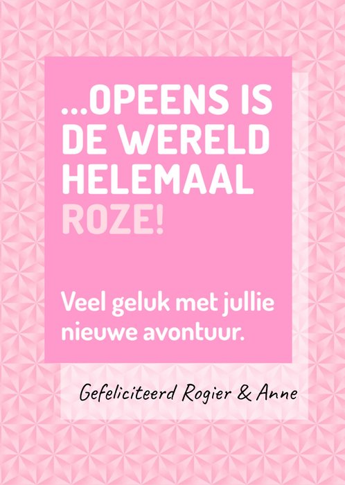 Love Repeat | Geboortekaart | meisje | met naam