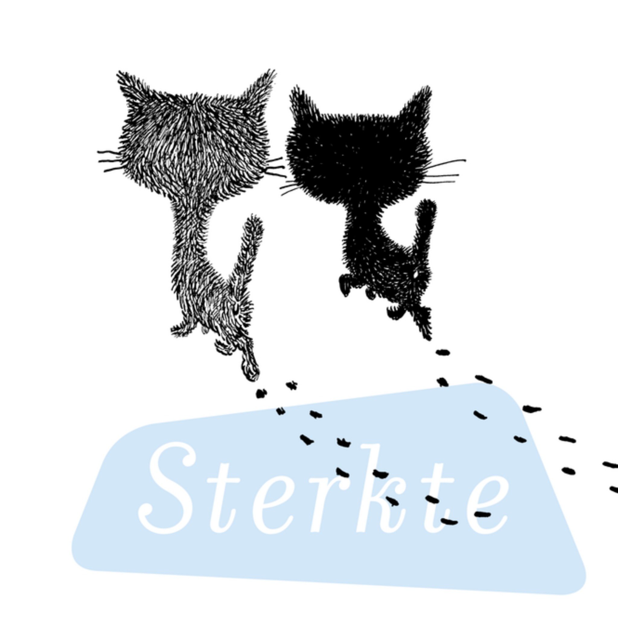 Sterkte kaart pim en pom Vierkante Kaart Fiep Westendorp