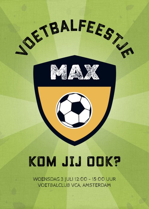 Greetz | Kinderfeestje | Voetbal