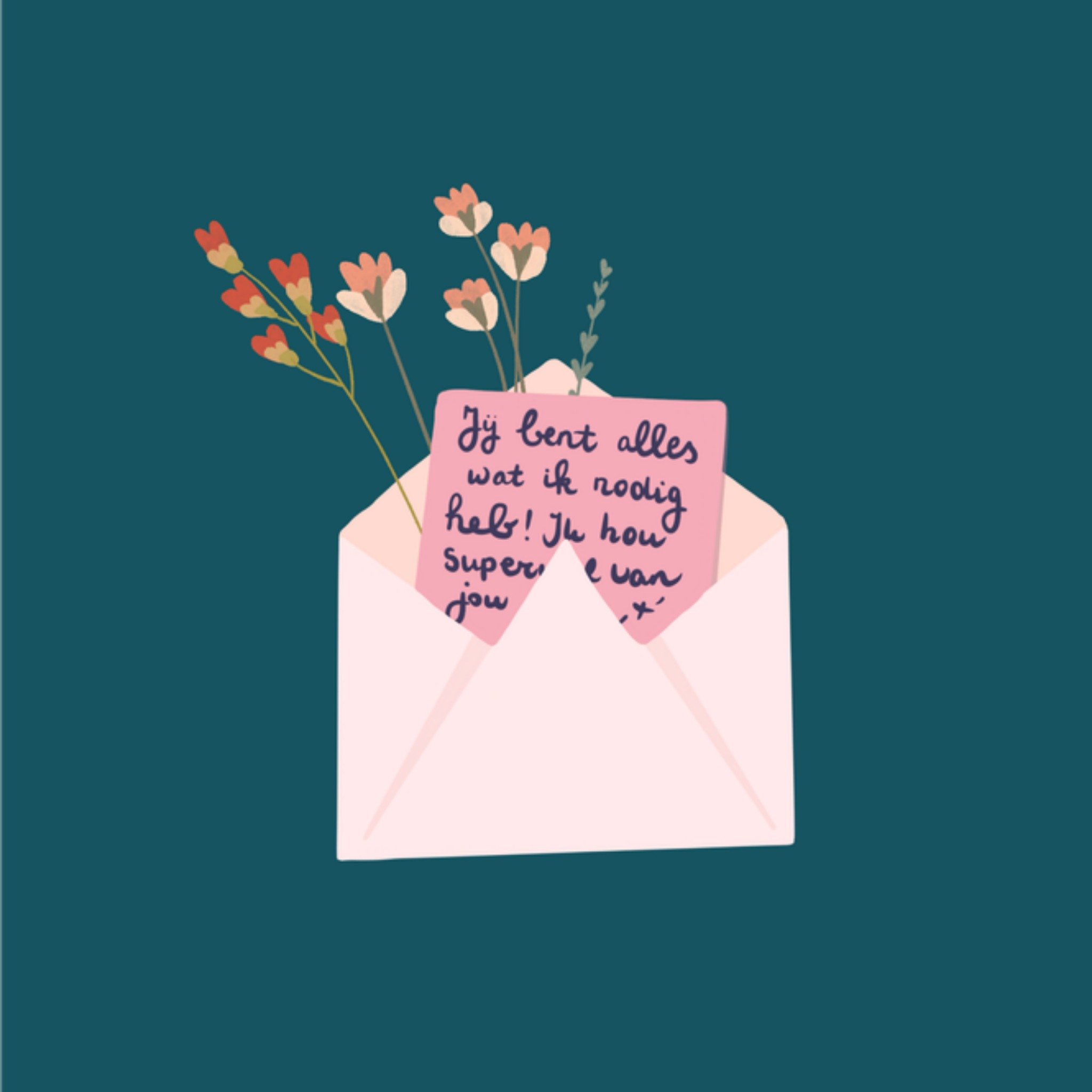 Greetz Valentijnskaart Lief Vierkant