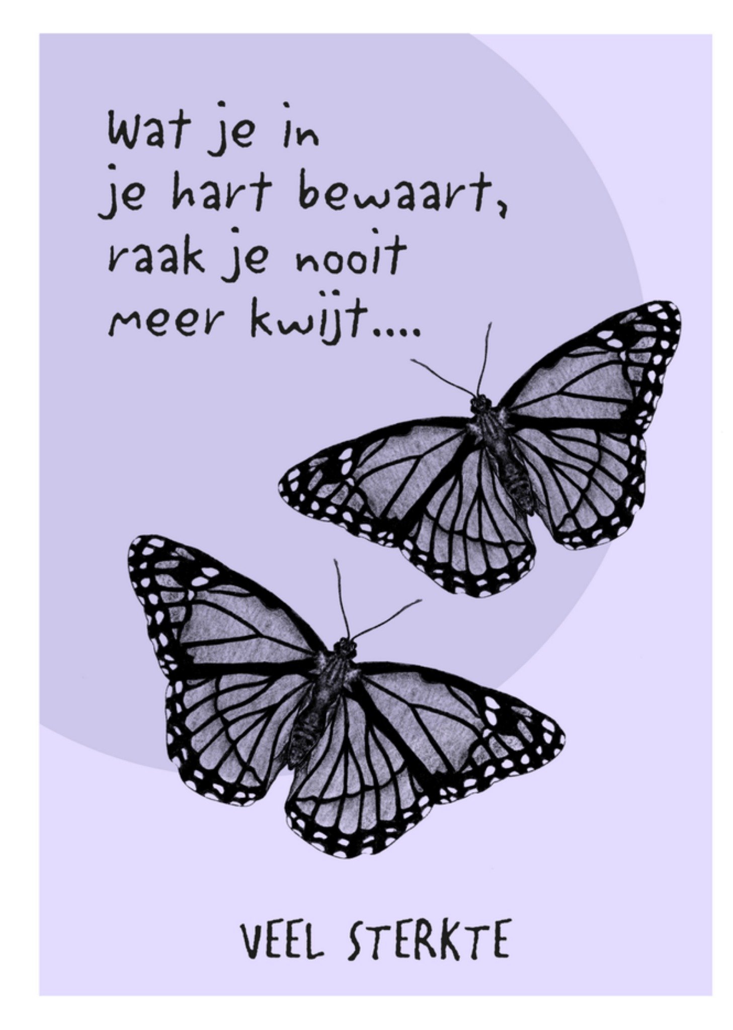 Condoleancekaart illustratie Kaart Greetz
