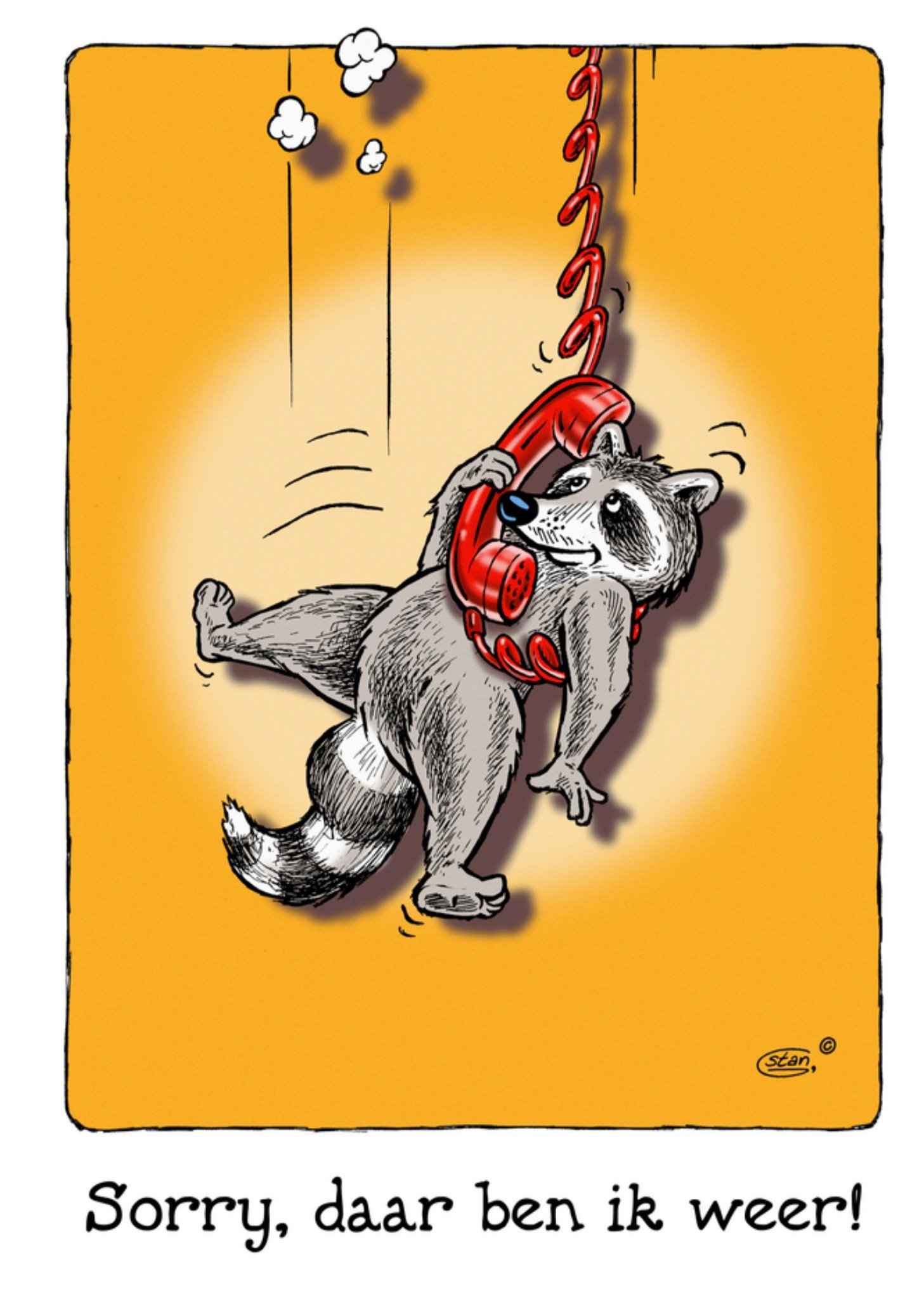 Bengels Sorry Kaart Daar ben ik weer Kaart Stan Groenland