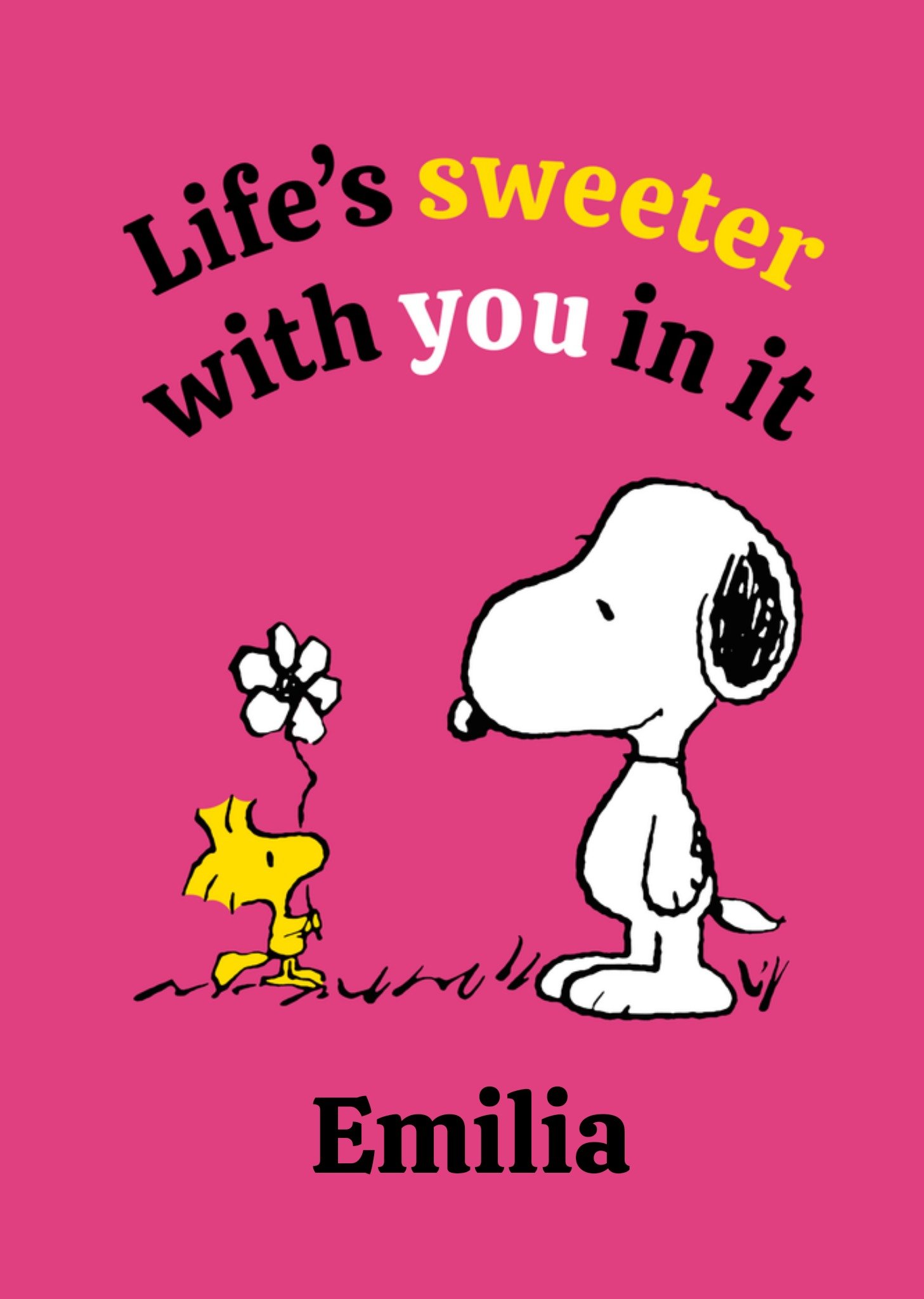 Peanuts Snoopy Jubileum kaart Life