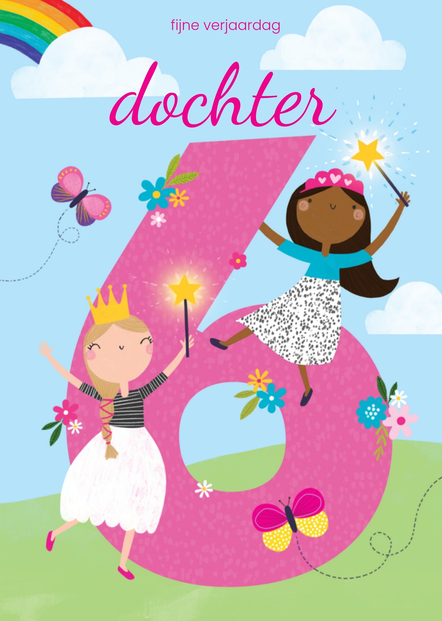 Verjaardagskaart 6 elfje Kaart Paperlink