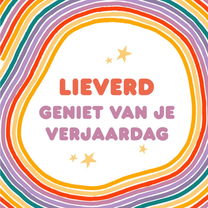 Greetz | Verjaardagskaart | Regenboog