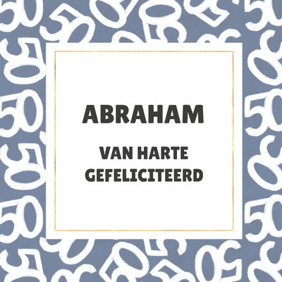 Abraham kaart | Greetz | Verjaardag