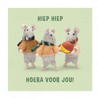 Sam & Julia Het Muizenhuis Hiep Hiep Hoera Verjaardag Kaart