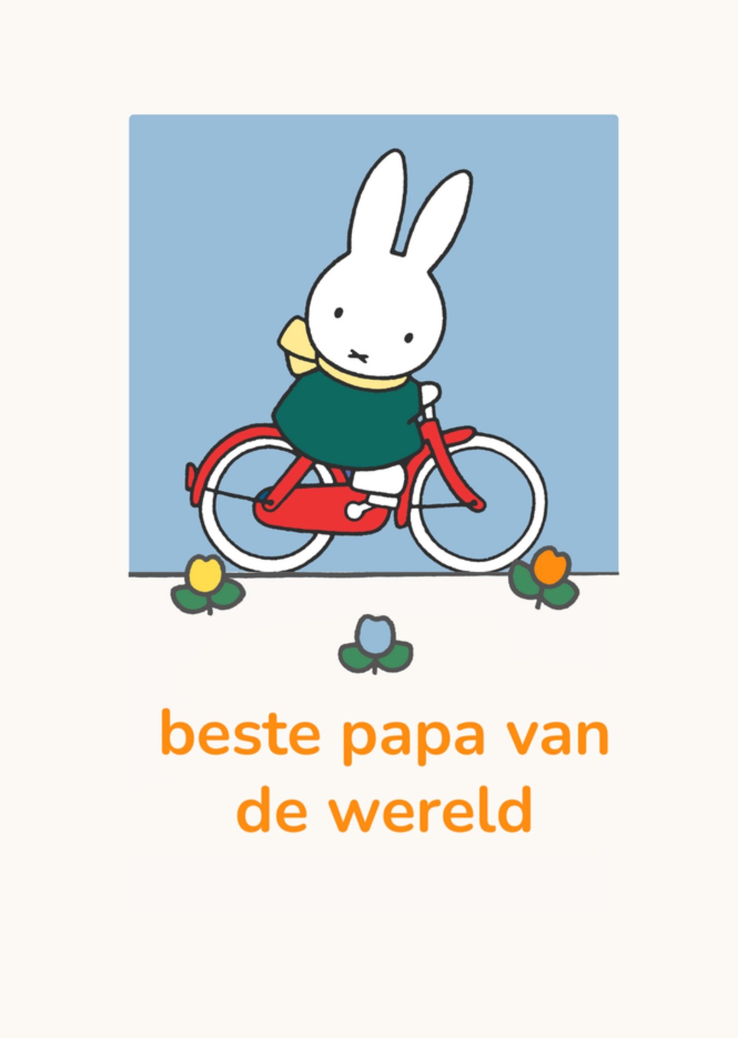 Miffy Vaderdagkaart Beste papa van de wereld Kaart Nijntje