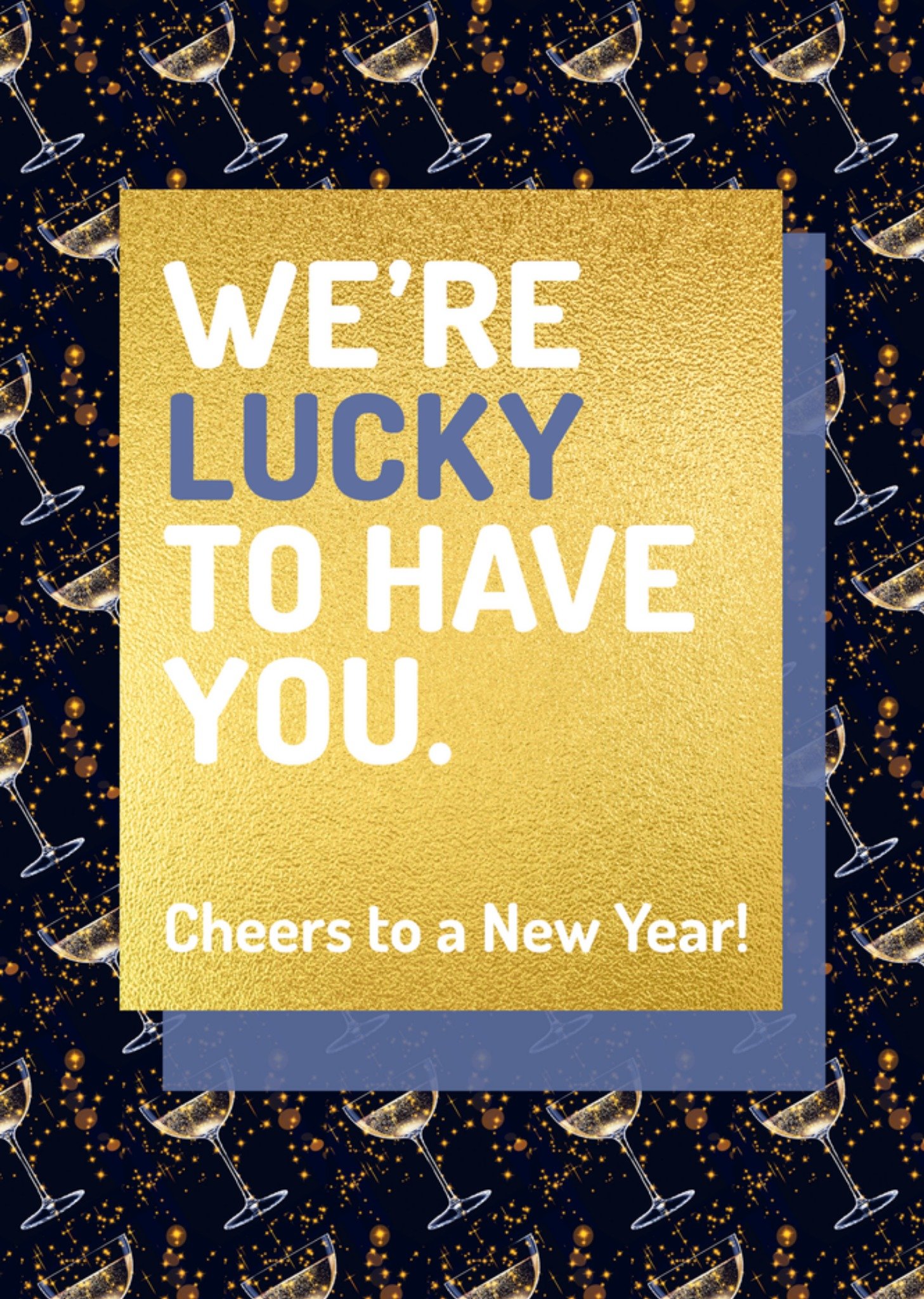 Nieuwjaarskaart lucky to have you Kaart Love Repeat