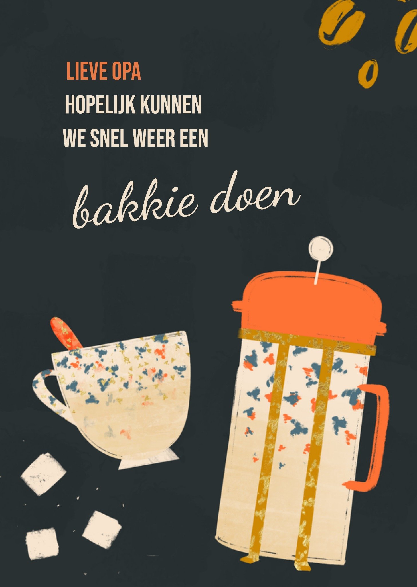 Denken aan Bakkie doen Kaart Greetz