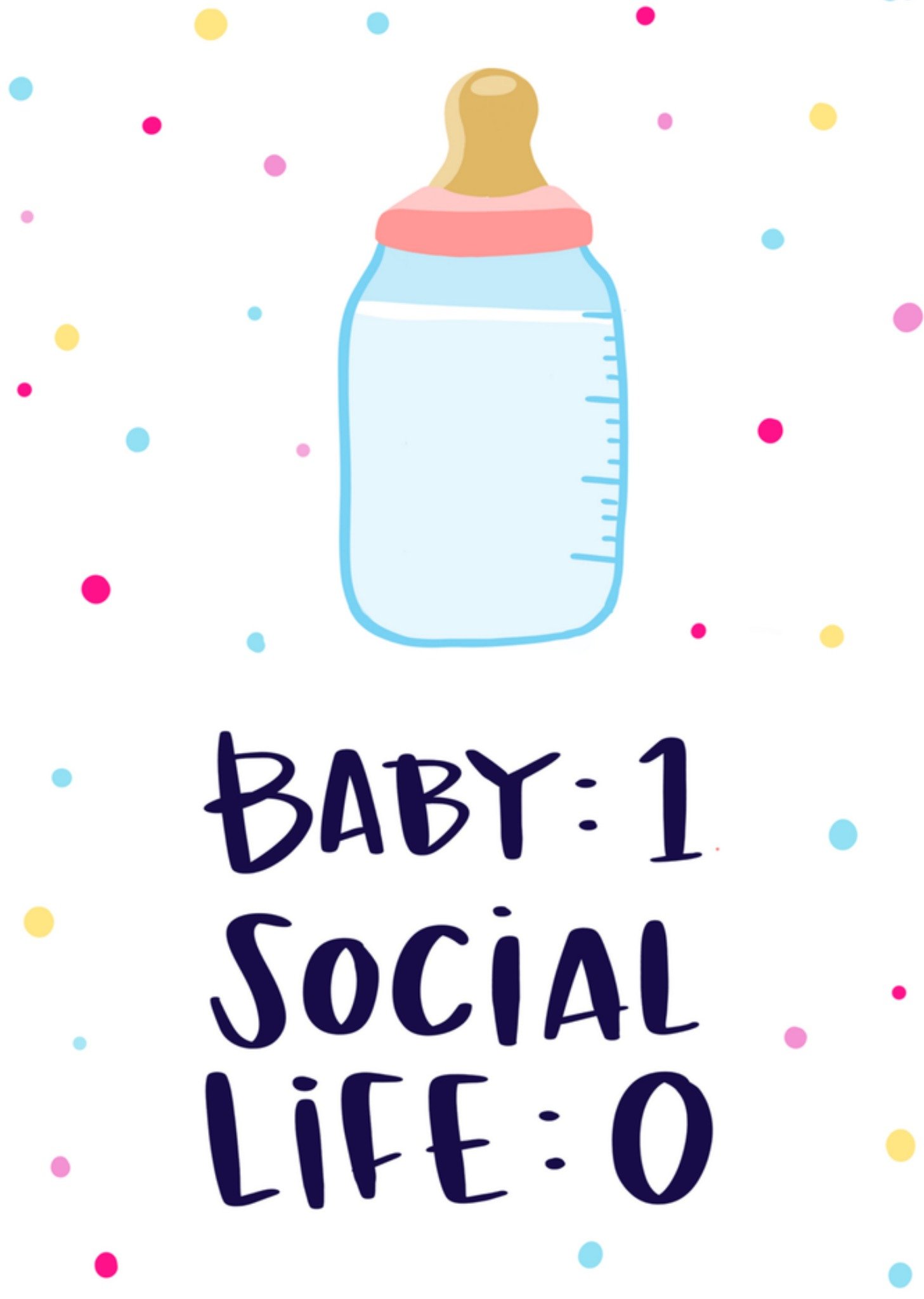 Geboortekaart grappig Kaart Lucy Maggie