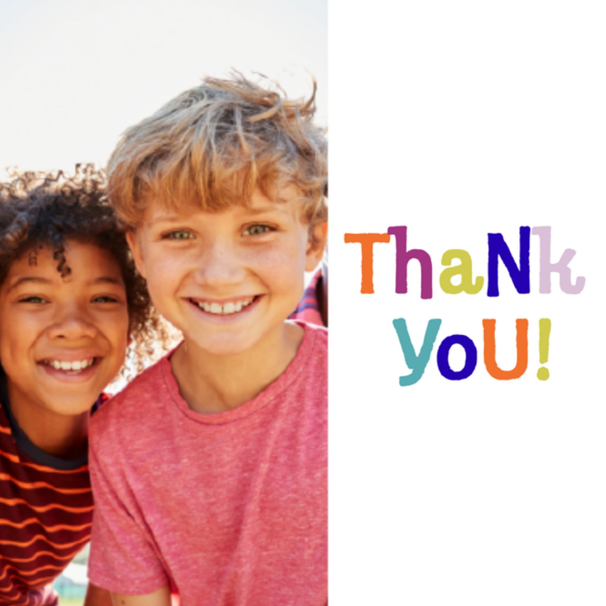 Greetz Bedanktkaart bedankt meester met foto Vierkant