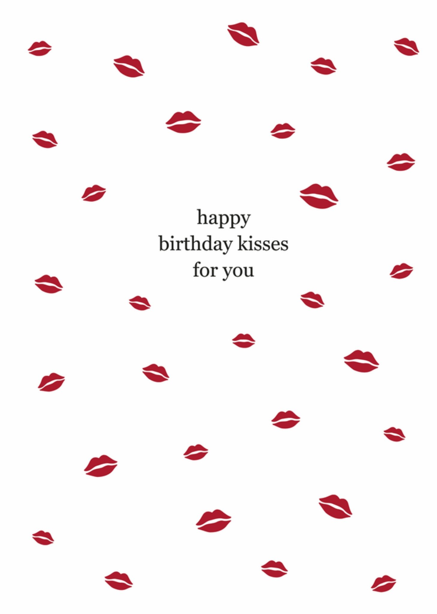Zusss Verjaardagskaart Birthday kisses Standard Card