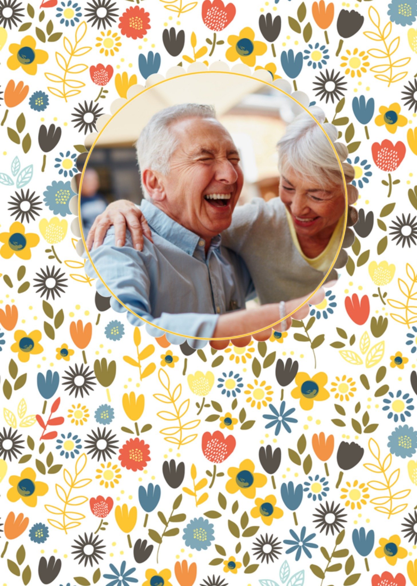 Paaskaart fotokaart bloemen Kaart TMS