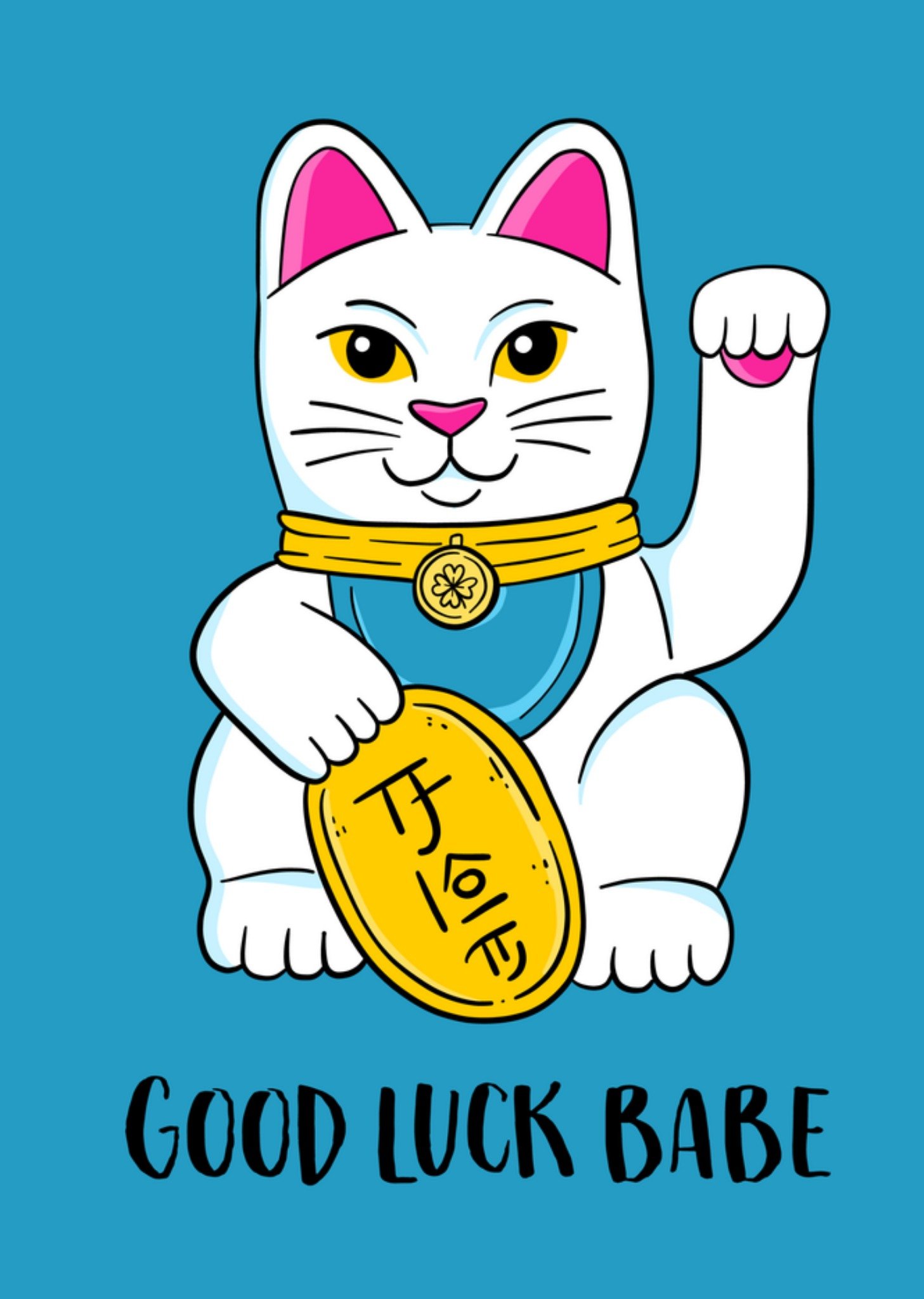 Greetz Succes kaart Kat Standard Card