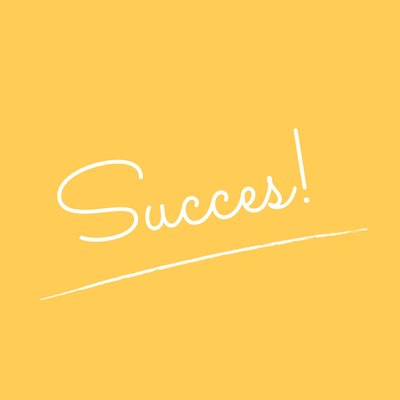 Greetz | Succeskaart | geel | zakelijk