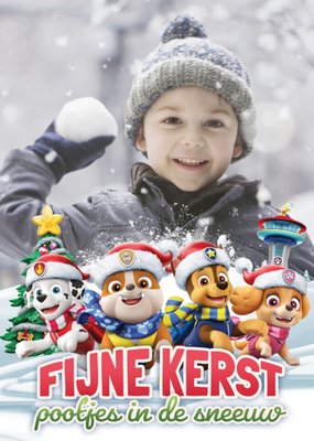 Paw Patrol | Kerstkaart | Met foto