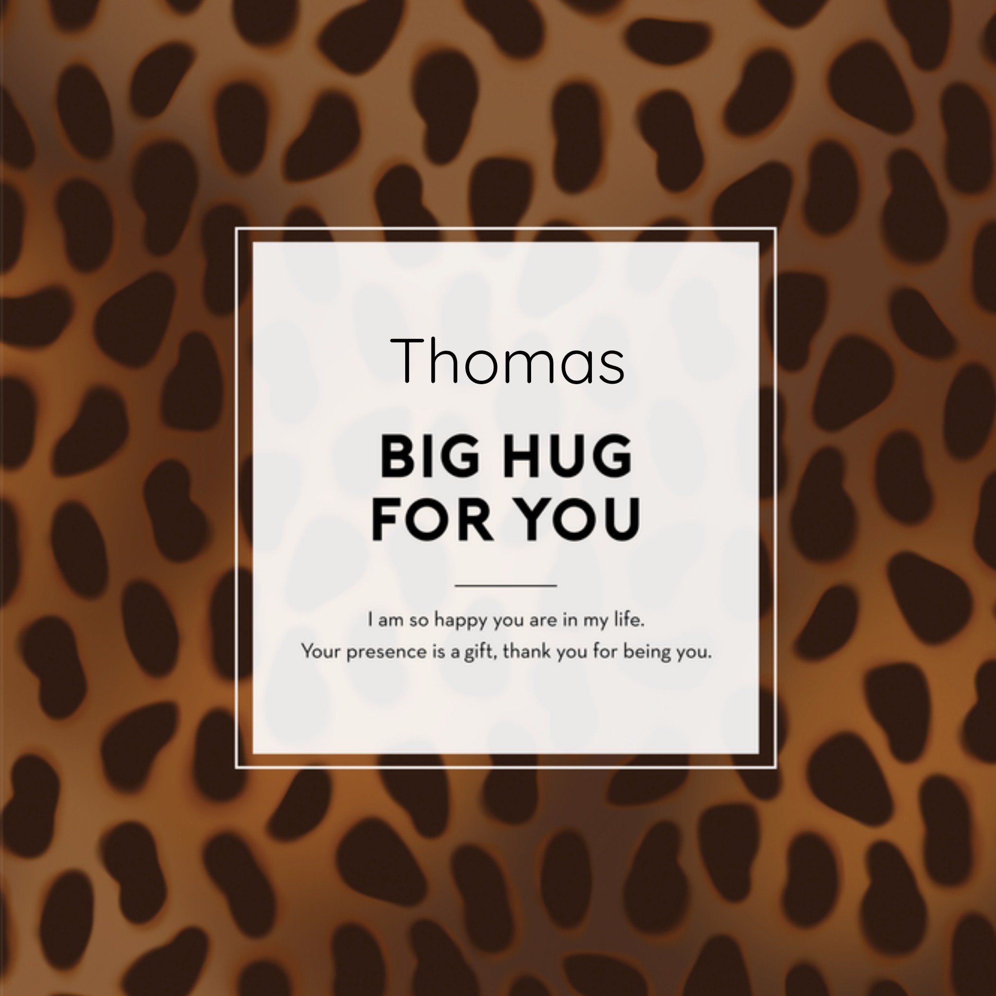 Vriendschapskaart Patroon Vierkante Kaart The Gift Label