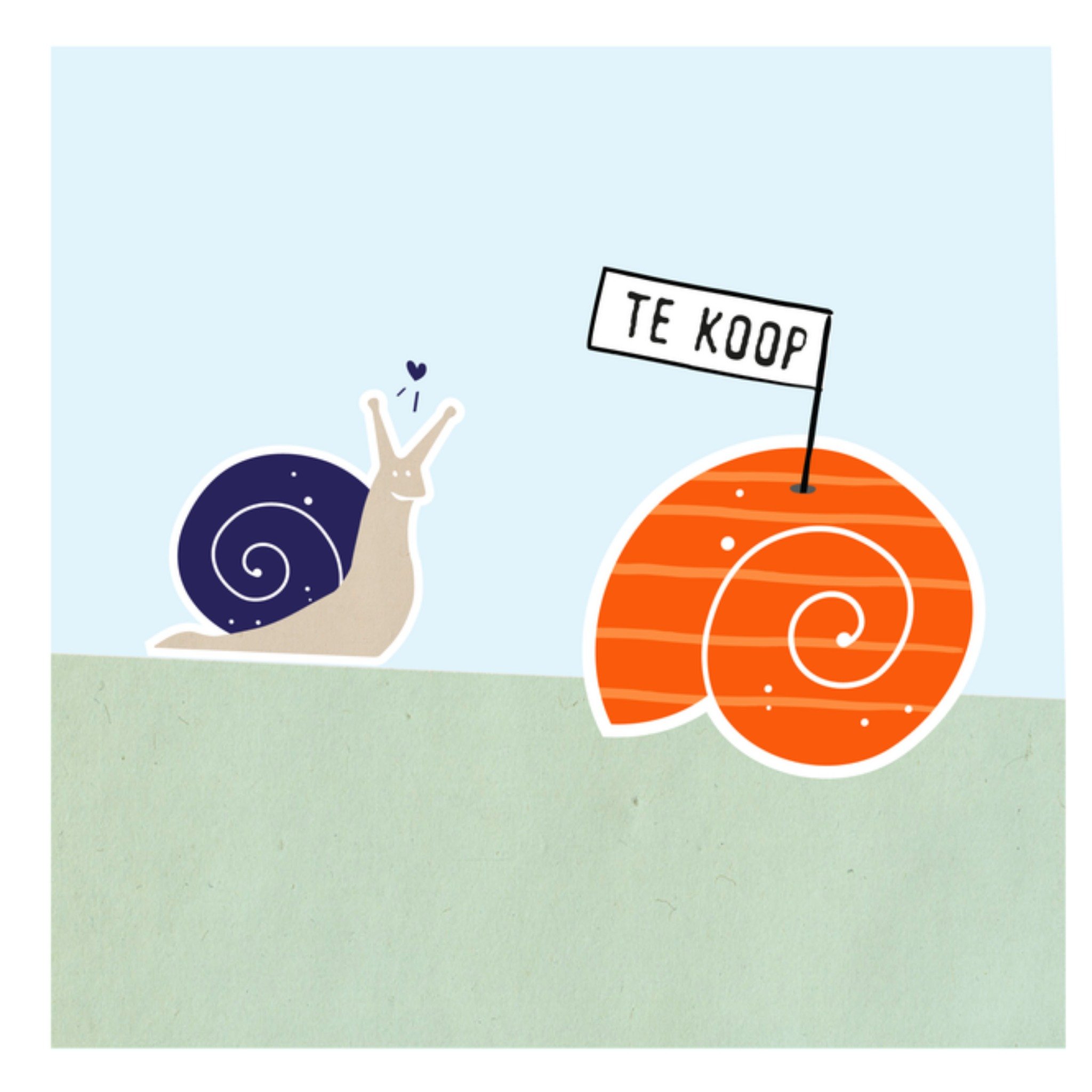 Greetz Uitnodiging Verhuiskaart Neutraal Vierkant