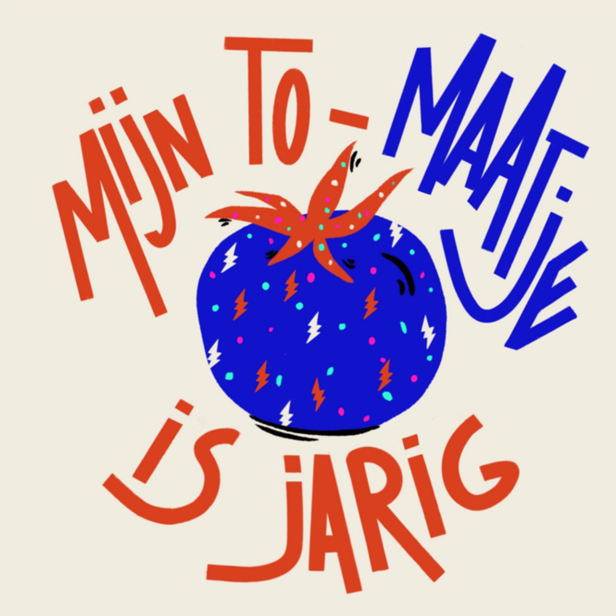 Greetz Verjaardagskaart tomaat grappig Vierkant